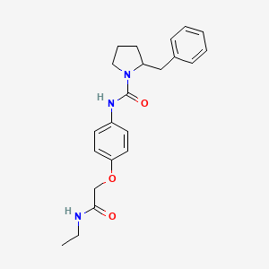 2-benzyl-N-[4-[2-(ethylamino)-2-oxoethoxy]phenyl]pyrrolidine-1-carboxamide