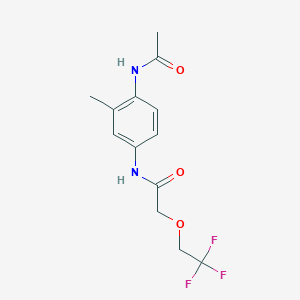 N-(4-acetamido-3-methylphenyl)-2-(2,2,2-trifluoroethoxy)acetamide