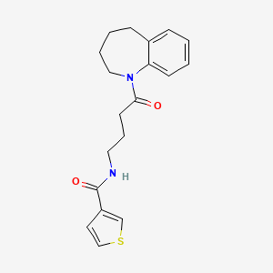 N-[4-oxo-4-(2,3,4,5-tetrahydro-1-benzazepin-1-yl)butyl]thiophene-3-carboxamide