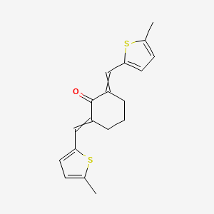 2,6-Bis[(5-methylthiophen-2-yl)methylidene]cyclohexan-1-one