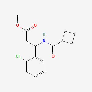 Methyl 3-(2-chlorophenyl)-3-(cyclobutanecarbonylamino)propanoate