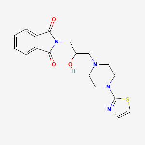 2-[2-Hydroxy-3-[4-(1,3-thiazol-2-yl)piperazin-1-yl]propyl]isoindole-1,3-dione