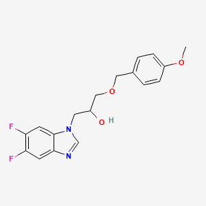 1-(5,6-Difluorobenzimidazol-1-yl)-3-[(4-methoxyphenyl)methoxy]propan-2-ol