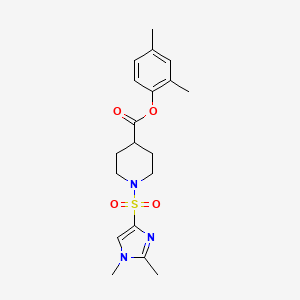 (2,4-Dimethylphenyl) 1-(1,2-dimethylimidazol-4-yl)sulfonylpiperidine-4-carboxylate