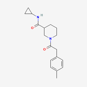 N-cyclopropyl-1-[2-(4-methylphenyl)acetyl]piperidine-3-carboxamide
