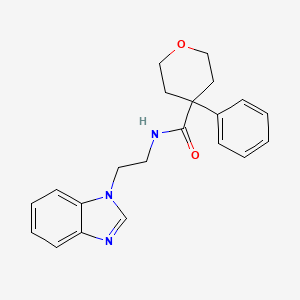 N-[2-(1H-benzimidazol-1-yl)ethyl]-4-phenyltetrahydro-2H-pyran-4-carboxamide