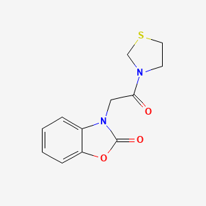 3-(2-oxo-2-(thiazolidin-3-yl)ethyl)benzo[d]oxazol-2(3H)-one