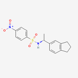 N-[(1R)-1-(2,3-dihydro-1H-inden-5-yl)ethyl]-4-nitrobenzenesulfonamide