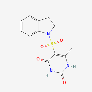 5-(2,3-dihydroindol-1-ylsulfonyl)-6-methyl-1H-pyrimidine-2,4-dione