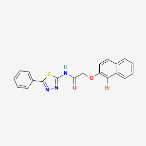 2-(1-bromonaphthalen-2-yl)oxy-N-(5-phenyl-1,3,4-thiadiazol-2-yl)acetamide