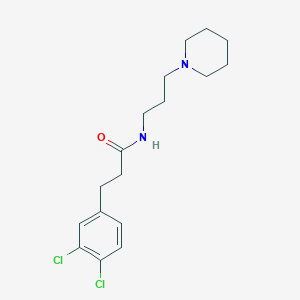 3-(3,4-dichlorophenyl)-N-(3-piperidin-1-ylpropyl)propanamide