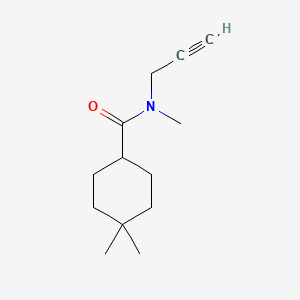 N,4,4-trimethyl-N-prop-2-ynylcyclohexane-1-carboxamide