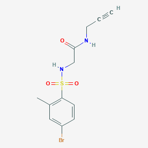 2-[(4-bromo-2-methylphenyl)sulfonylamino]-N-prop-2-ynylacetamide