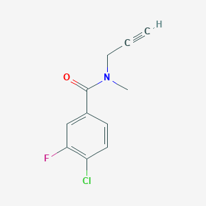 4-chloro-3-fluoro-N-methyl-N-prop-2-ynylbenzamide