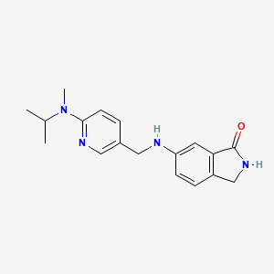 6-[[6-[Methyl(propan-2-yl)amino]pyridin-3-yl]methylamino]-2,3-dihydroisoindol-1-one