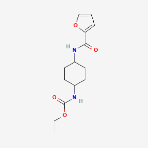 molecular formula C14H20N2O4 B6622448 ethyl N-[4-(furan-2-carbonylamino)cyclohexyl]carbamate 