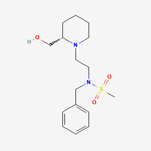 N-benzyl-N-[2-[(2S)-2-(hydroxymethyl)piperidin-1-yl]ethyl]methanesulfonamide