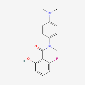 N-[4-(dimethylamino)phenyl]-2-fluoro-6-hydroxy-N-methylbenzamide