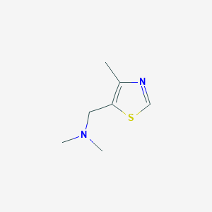 molecular formula C7H12N2S B066225 N,N-Dimethyl-1-(4-methyl-1,3-thiazol-5-yl)methanamine CAS No. 193404-71-6