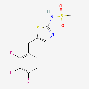 N-[5-[(2,3,4-trifluorophenyl)methyl]-1,3-thiazol-2-yl]methanesulfonamide