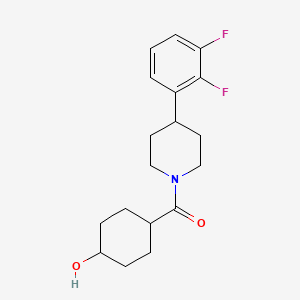 [4-(2,3-Difluorophenyl)piperidin-1-yl]-(4-hydroxycyclohexyl)methanone