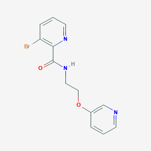 3-bromo-N-(2-pyridin-3-yloxyethyl)pyridine-2-carboxamide