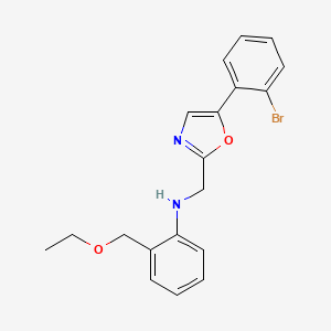 N-[[5-(2-bromophenyl)-1,3-oxazol-2-yl]methyl]-2-(ethoxymethyl)aniline