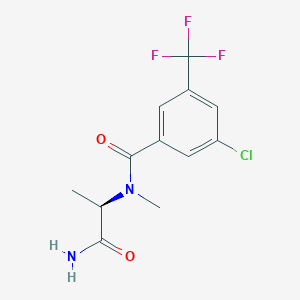 N-[(2R)-1-amino-1-oxopropan-2-yl]-3-chloro-N-methyl-5-(trifluoromethyl)benzamide