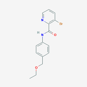 3-bromo-N-[4-(ethoxymethyl)phenyl]pyridine-2-carboxamide