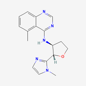 5-methyl-N-[(2S,3S)-2-(1-methylimidazol-2-yl)oxolan-3-yl]quinazolin-4-amine