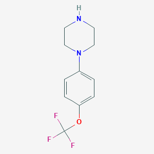 molecular formula C11H13F3N2O B066228 1-(4-(Trifluoromethoxy)phenyl)piperazine CAS No. 187669-62-1