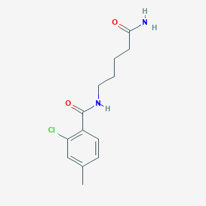 N-(5-amino-5-oxopentyl)-2-chloro-4-methylbenzamide