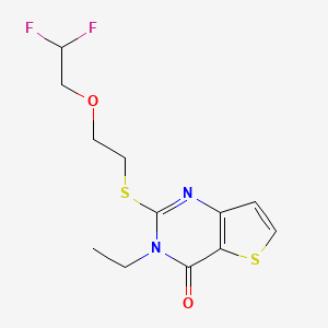 2-[2-(2,2-Difluoroethoxy)ethylsulfanyl]-3-ethylthieno[3,2-d]pyrimidin-4-one