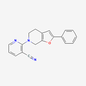 2-(2-phenyl-5,7-dihydro-4H-furo[2,3-c]pyridin-6-yl)pyridine-3-carbonitrile