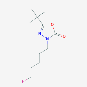 molecular formula C11H19FN2O2 B6622941 5-Tert-butyl-3-(5-fluoropentyl)-1,3,4-oxadiazol-2-one 