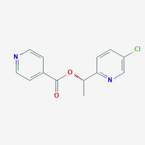 molecular formula C13H11ClN2O2 B6623027 [(1S)-1-(5-chloropyridin-2-yl)ethyl] pyridine-4-carboxylate 