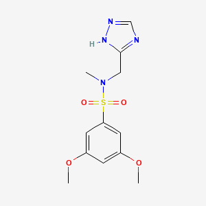 3,5-dimethoxy-N-methyl-N-(1H-1,2,4-triazol-5-ylmethyl)benzenesulfonamide