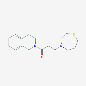 1-(3,4-dihydro-1H-isoquinolin-2-yl)-3-(1,4-thiazepan-4-yl)propan-1-one