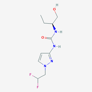 1-[1-(2,2-difluoroethyl)pyrazol-3-yl]-3-[(2S)-1-hydroxybutan-2-yl]urea