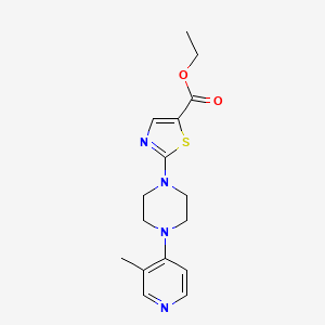 molecular formula C16H20N4O2S B6623195 Ethyl 2-[4-(3-methylpyridin-4-yl)piperazin-1-yl]-1,3-thiazole-5-carboxylate 