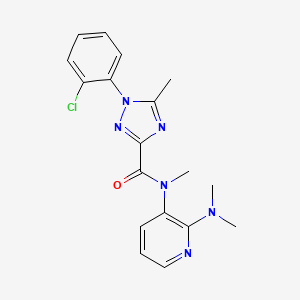 1-(2-chlorophenyl)-N-[2-(dimethylamino)pyridin-3-yl]-N,5-dimethyl-1,2,4-triazole-3-carboxamide