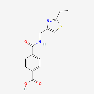 4-[(2-Ethyl-1,3-thiazol-4-yl)methylcarbamoyl]benzoic acid