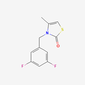 3-[(3,5-Difluorophenyl)methyl]-4-methyl-1,3-thiazol-2-one