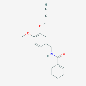 N-[(4-methoxy-3-prop-2-ynoxyphenyl)methyl]cyclohexene-1-carboxamide