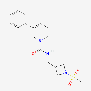 N-[(1-methylsulfonylazetidin-3-yl)methyl]-5-phenyl-3,6-dihydro-2H-pyridine-1-carboxamide