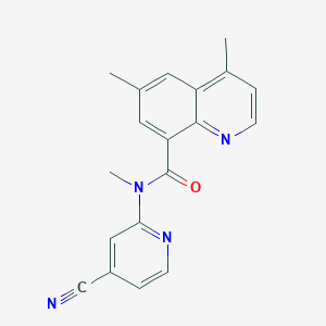 N-(4-cyanopyridin-2-yl)-N,4,6-trimethylquinoline-8-carboxamide