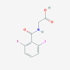 2-[(2-Fluoro-6-iodobenzoyl)amino]acetic acid