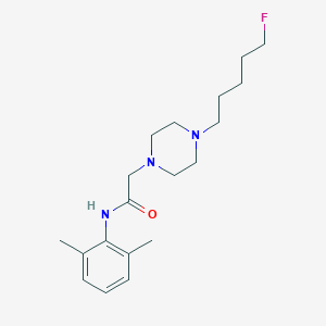 N-(2,6-dimethylphenyl)-2-[4-(5-fluoropentyl)piperazin-1-yl]acetamide