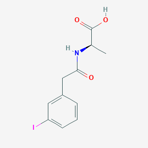 molecular formula C11H12INO3 B6623463 (2R)-2-[[2-(3-iodophenyl)acetyl]amino]propanoic acid 