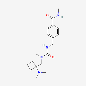 4-[[[[1-(dimethylamino)cyclobutyl]methyl-methylcarbamoyl]amino]methyl]-N-methylbenzamide